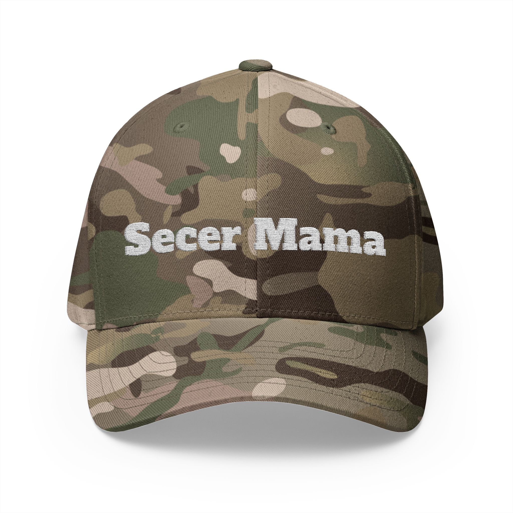 Embroidered "Secer Mama" Closed-Back Cap — Balkan Haus Mom Hat