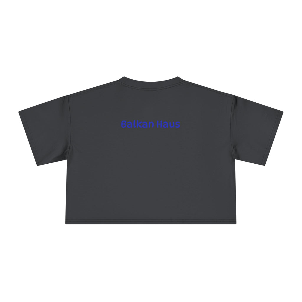 Zmajevi Heart Crop Tee – Bosnia Flag Love Women's Crop Top