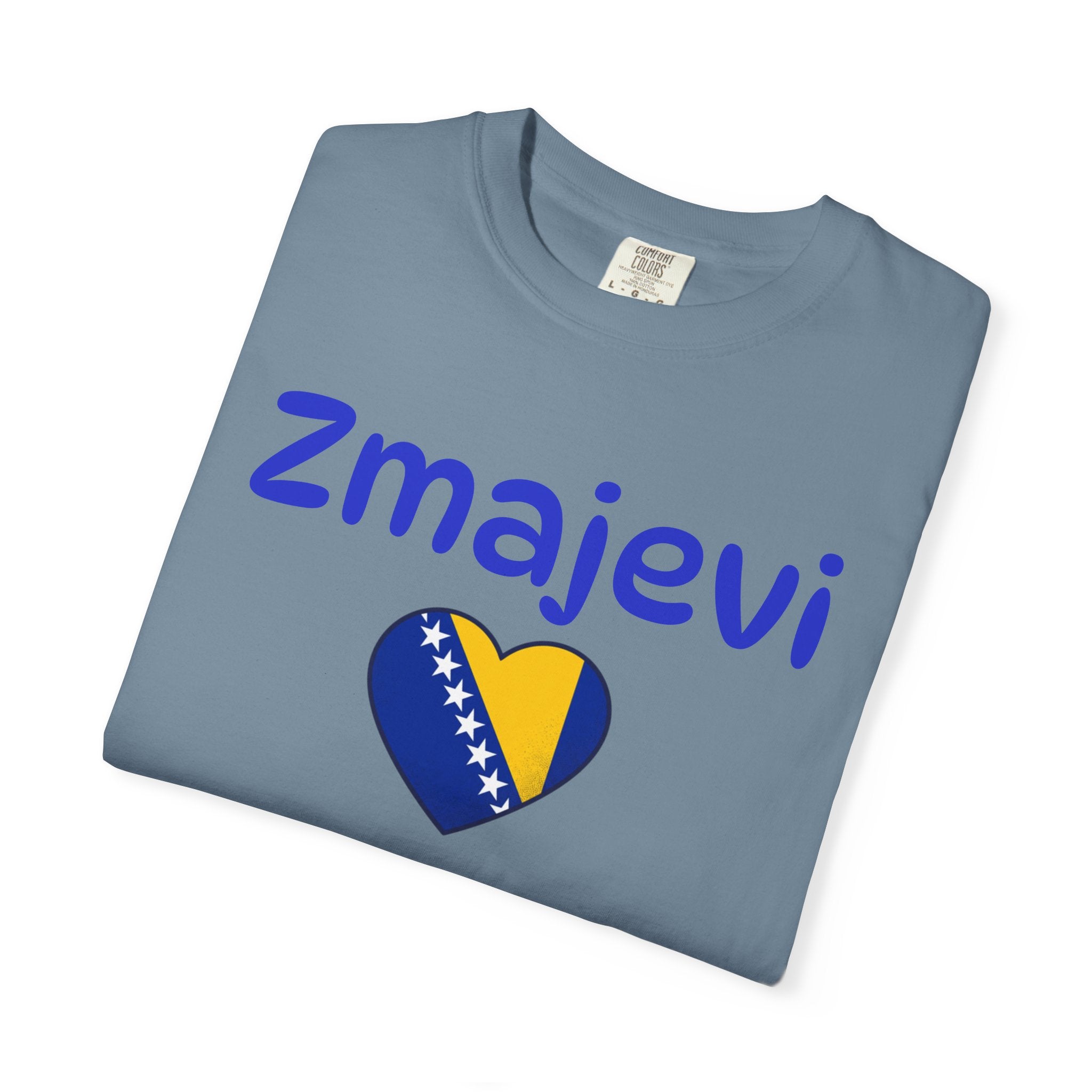 Zmajevi Heart T-Shirt – Bosnian Flag Pride Tee (Balkan Haus)
