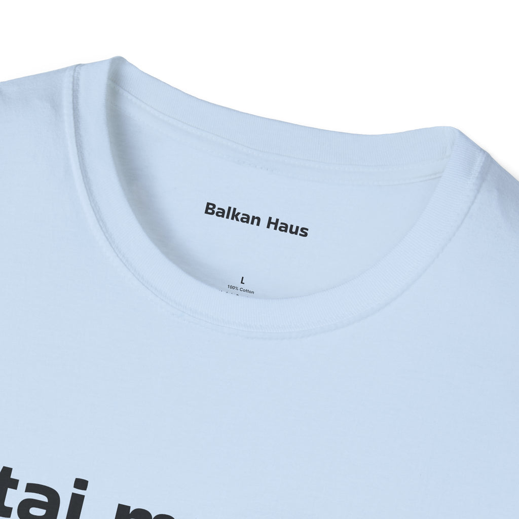 'Giftaj me beboo' Balkan Haus T-Shirt — Funny Bosnian Phrase Tee