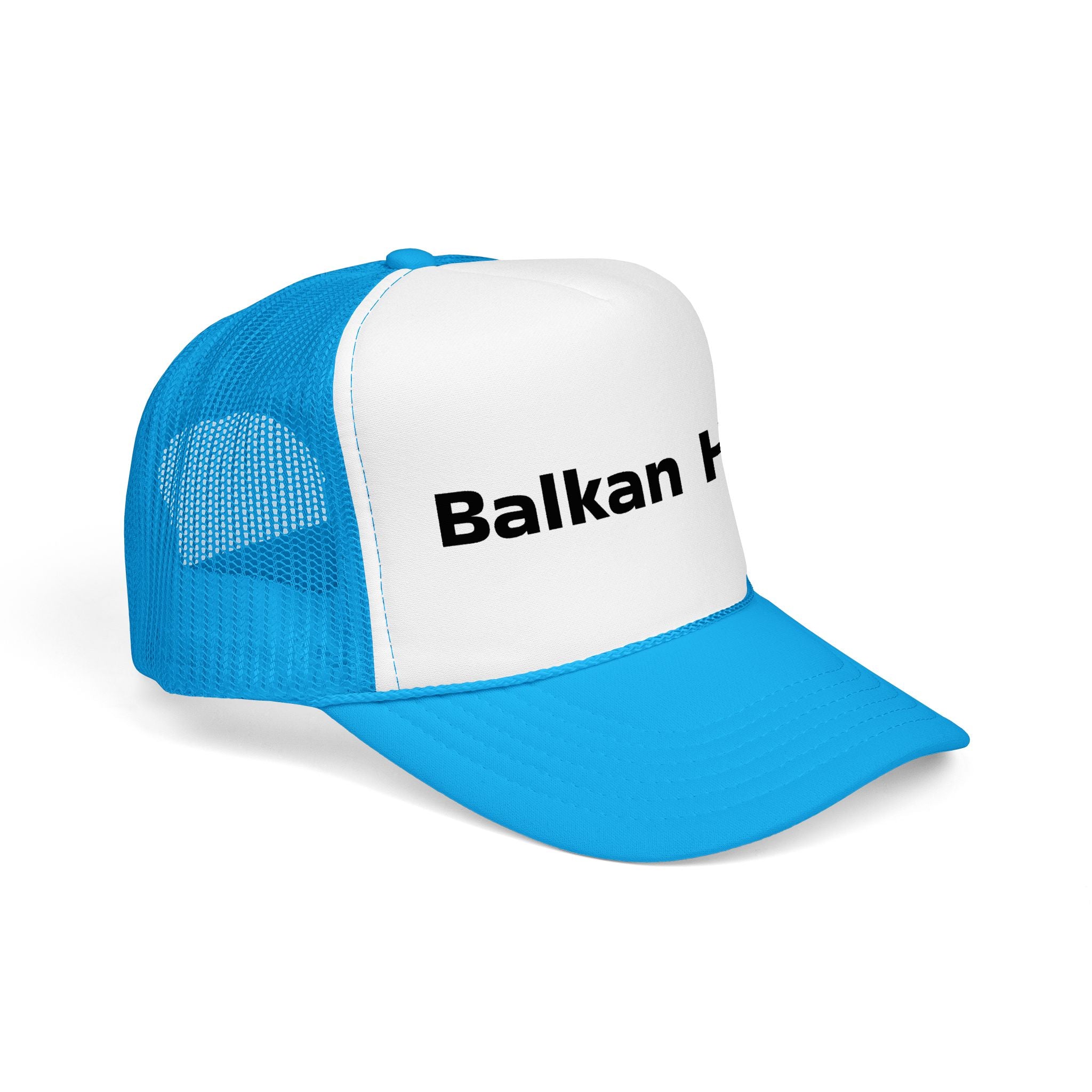 Balkan Haus Foam Trucker Hat — Mesh Back Logo Cap