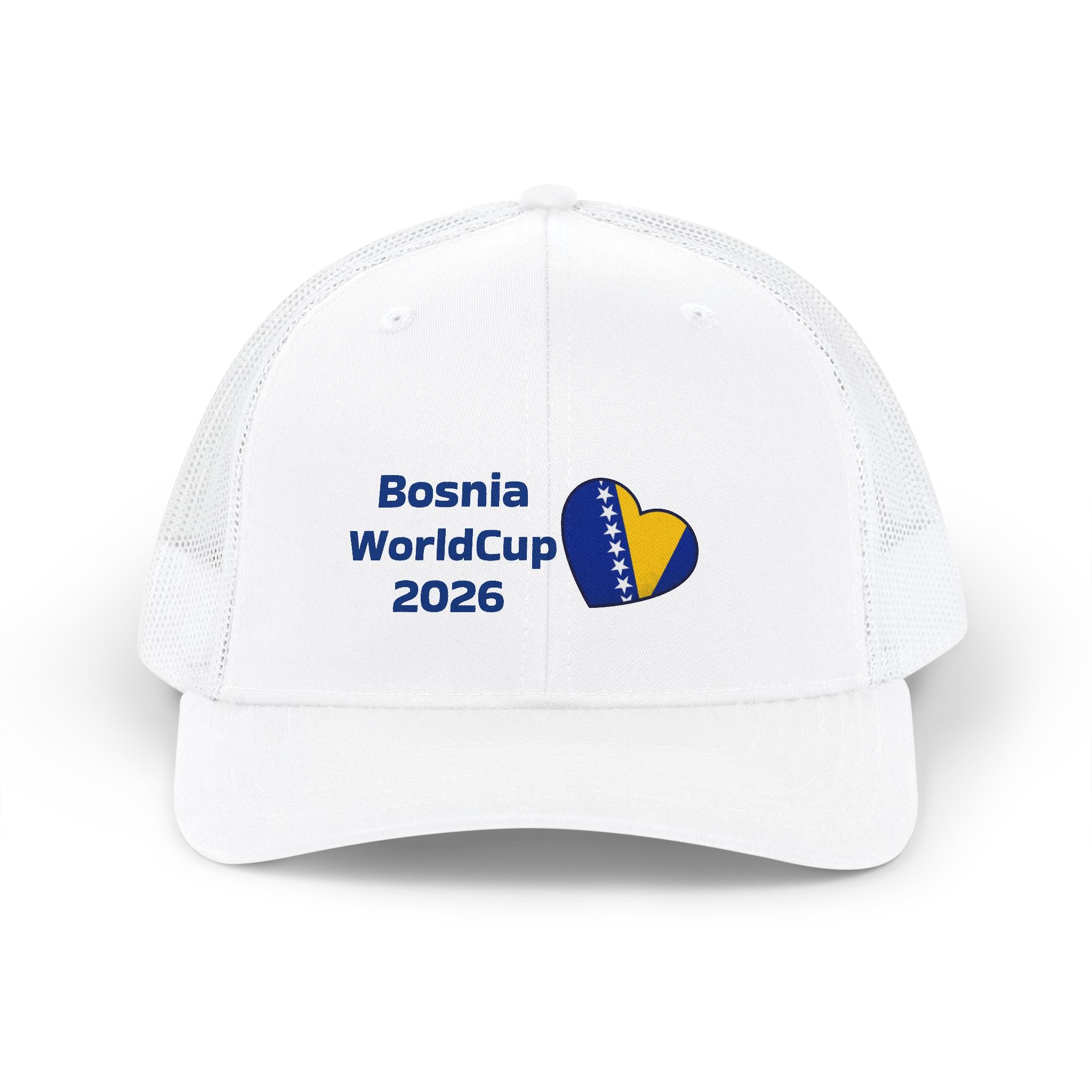 Bosnia World Cup Snapback Trucker Cap — 2026 Football Fan Mesh Hat