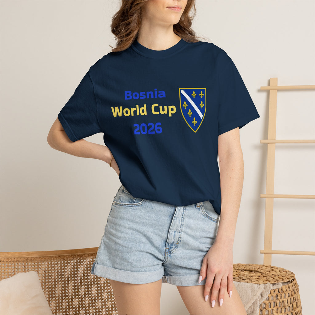 Bosnia World Cup 2026 T-Shirt – Bosnia Crest Soccer Fan Tee