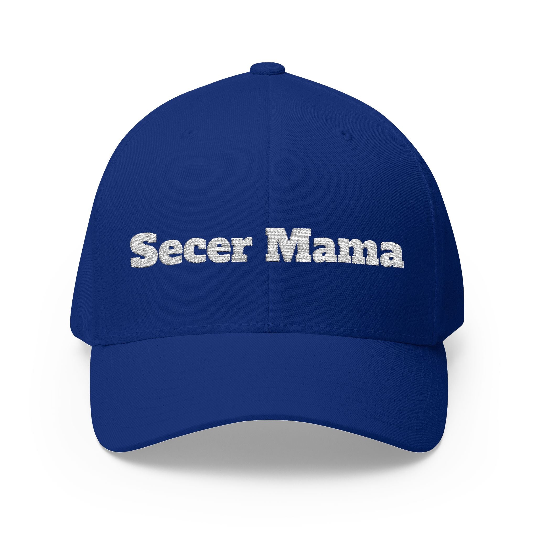 Embroidered "Secer Mama" Closed-Back Cap — Balkan Haus Mom Hat
