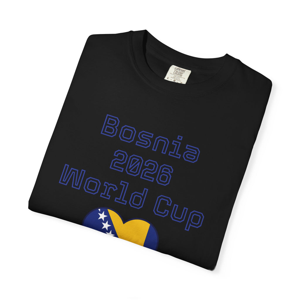 Bosnia 2026 World Cup T-Shirt — Heart Flag Soccer Fan Tee