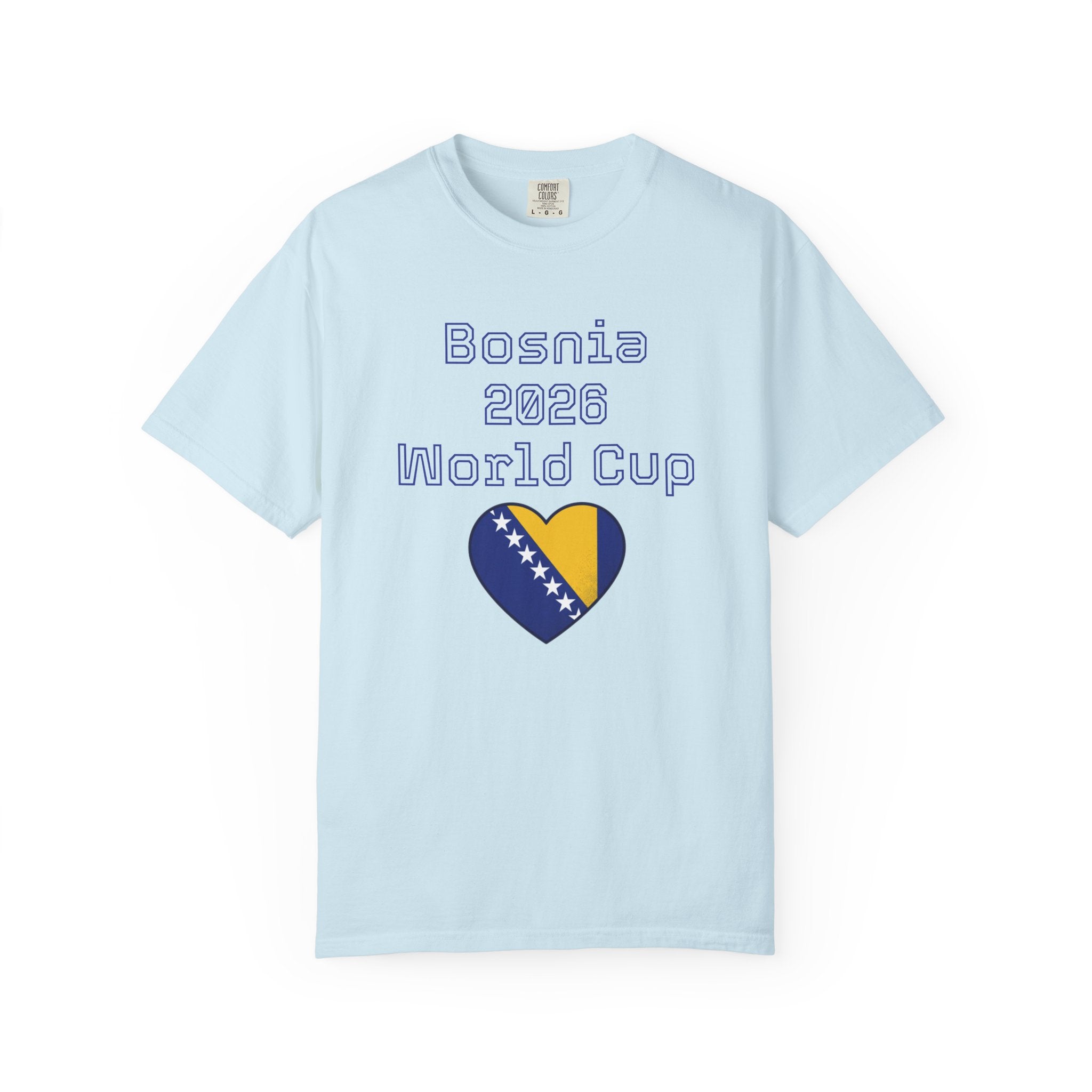 Bosnia 2026 World Cup T-Shirt — Heart Flag Soccer Fan Tee