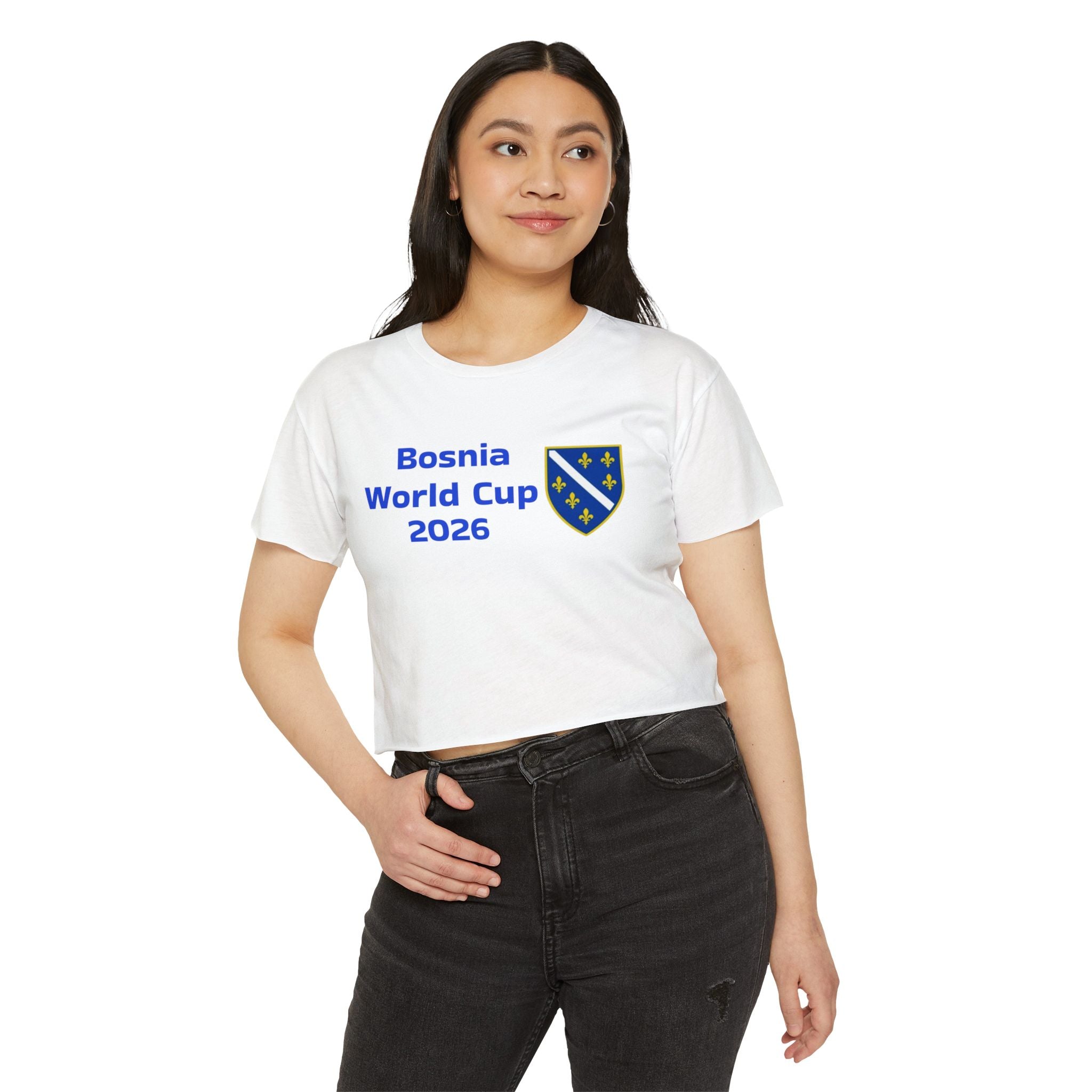 Bosnia World Cup 2026 Crop Top — Balkan Haus Festival Tee
