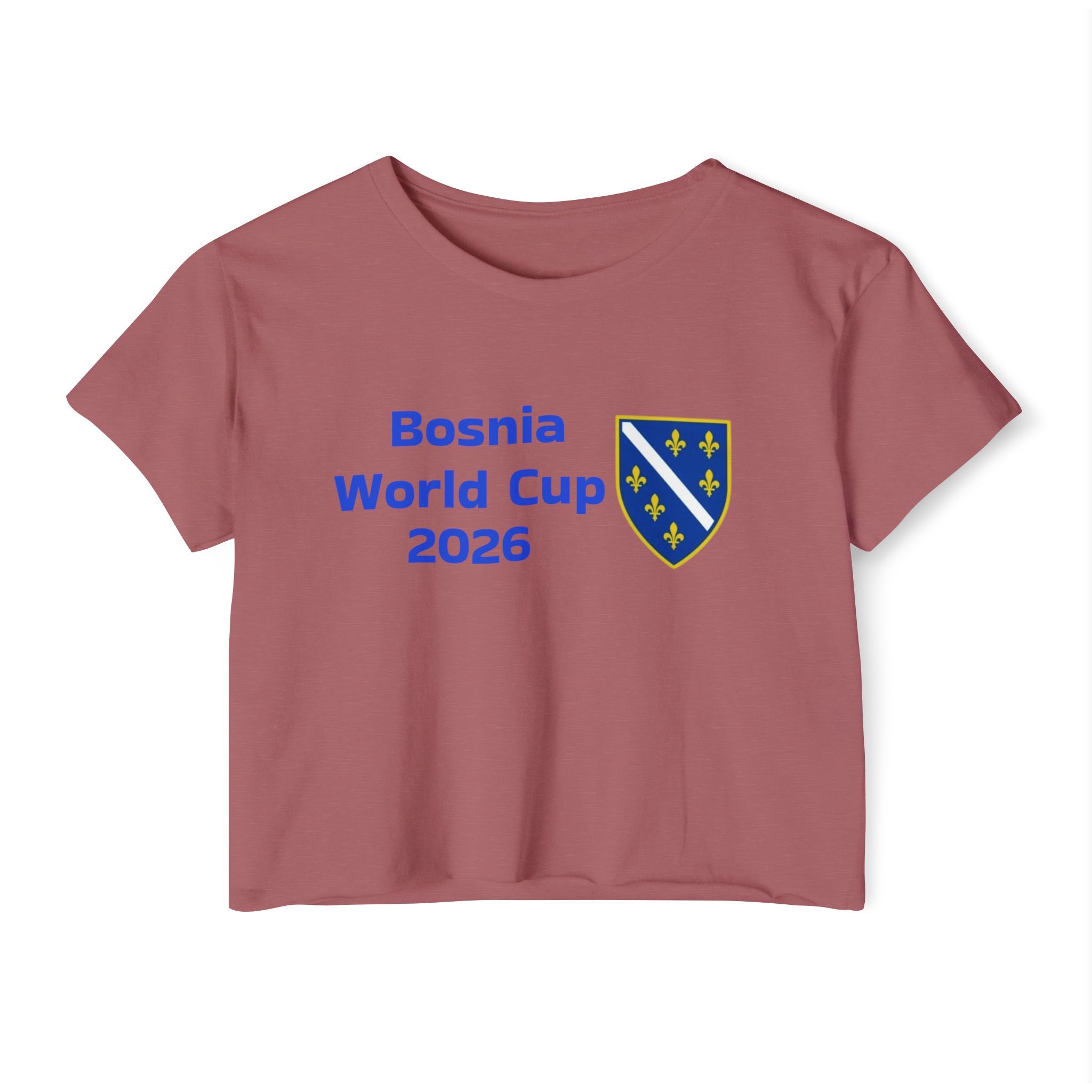 Bosnia World Cup 2026 Crop Top — Balkan Haus Festival Tee