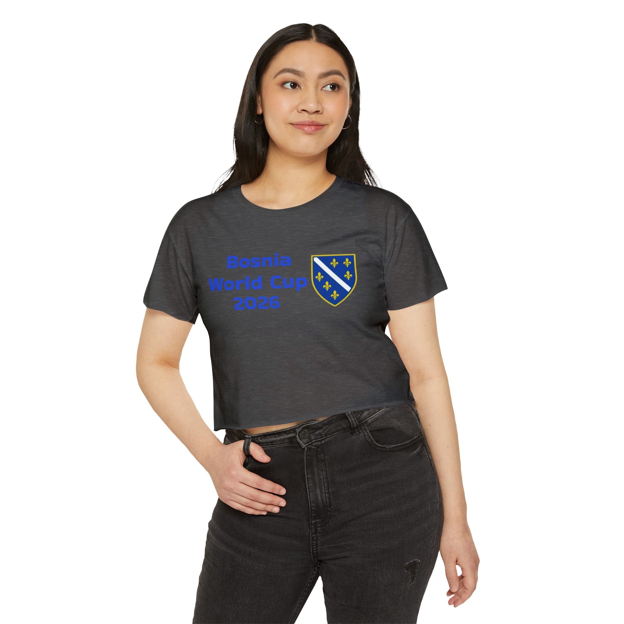 Bosnia World Cup 2026 Crop Top — Balkan Haus Festival Tee