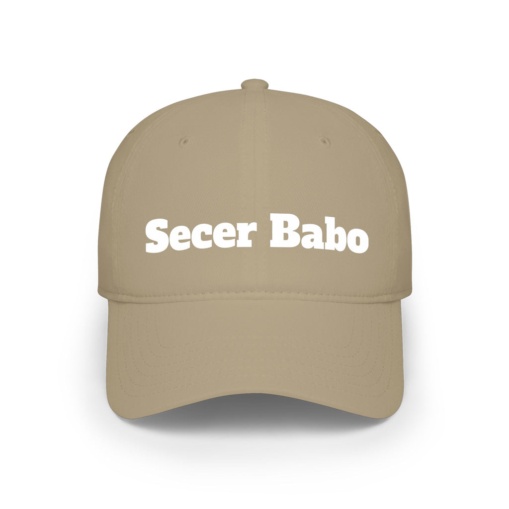 Secer Babo Embroidered Baseball Cap — Low Profile Red Hat