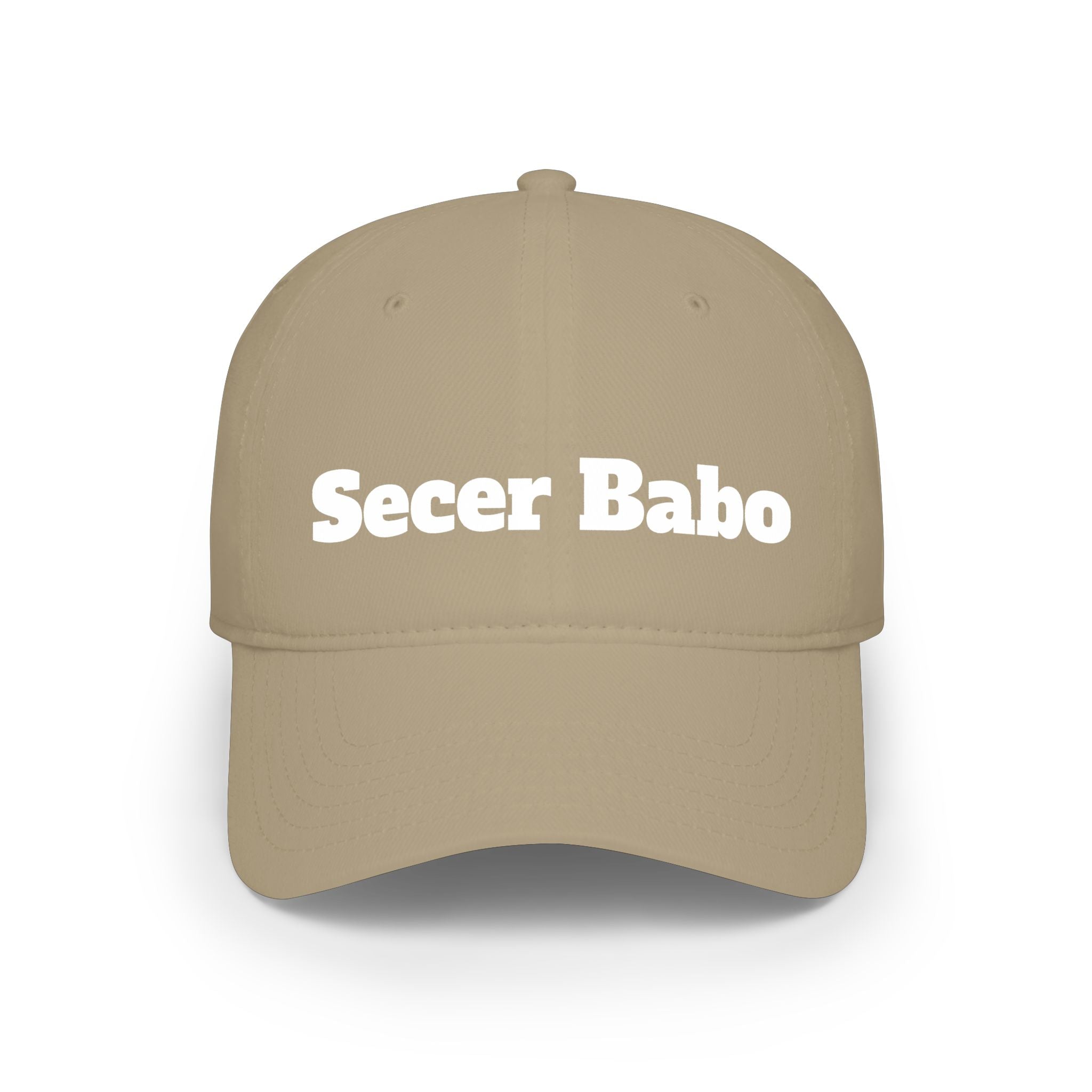 Secer Babo Embroidered Baseball Cap — Low Profile Red Hat