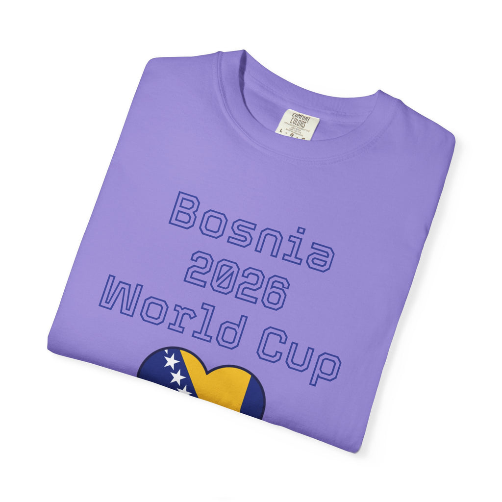 Bosnia 2026 World Cup T-Shirt — Heart Flag Soccer Fan Tee