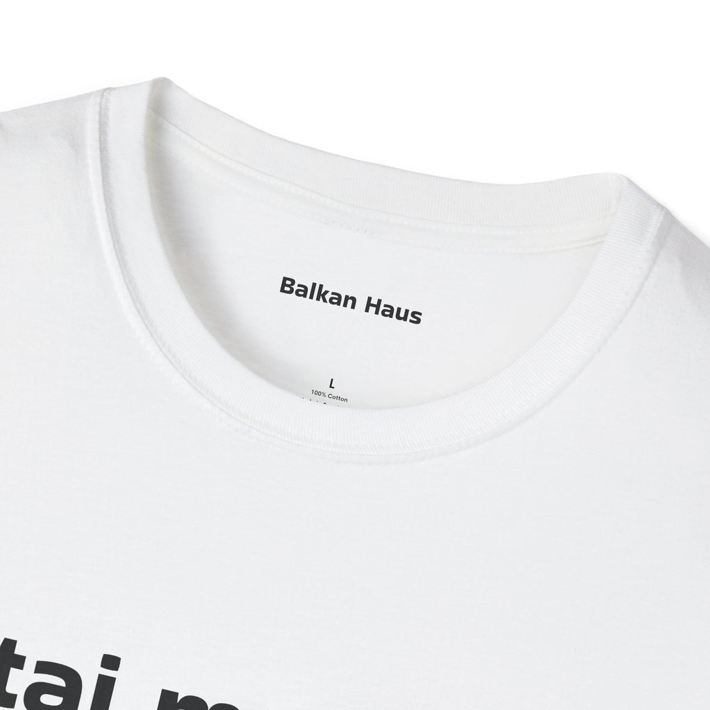 'Giftaj me beboo' Balkan Haus T-Shirt — Funny Bosnian Phrase Tee