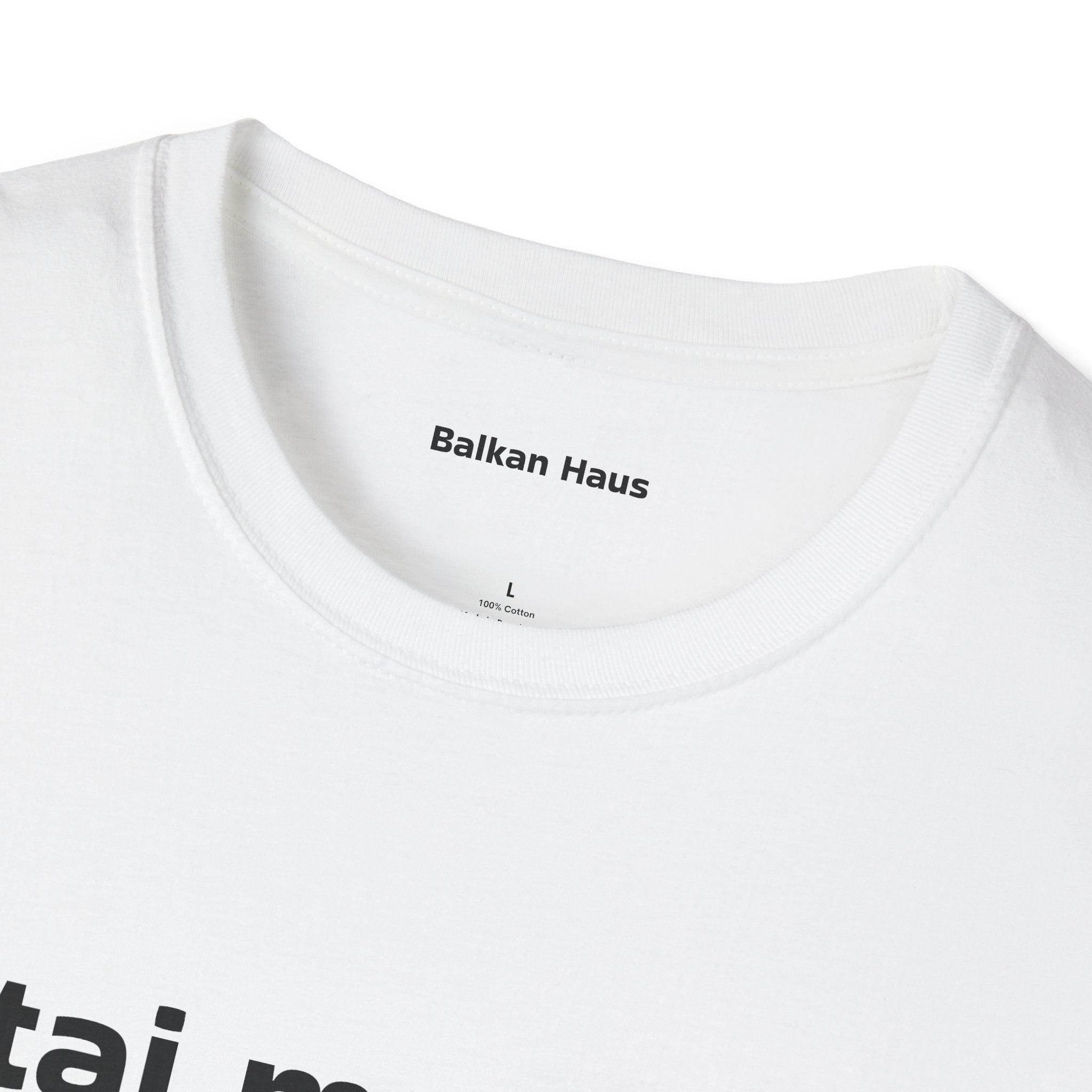 'Giftaj me beboo' Balkan Haus T-Shirt — Funny Bosnian Phrase Tee