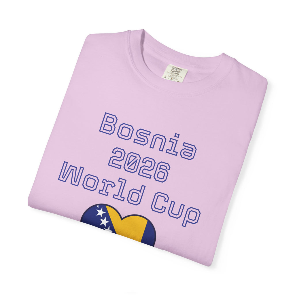 Bosnia 2026 World Cup T-Shirt — Heart Flag Soccer Fan Tee