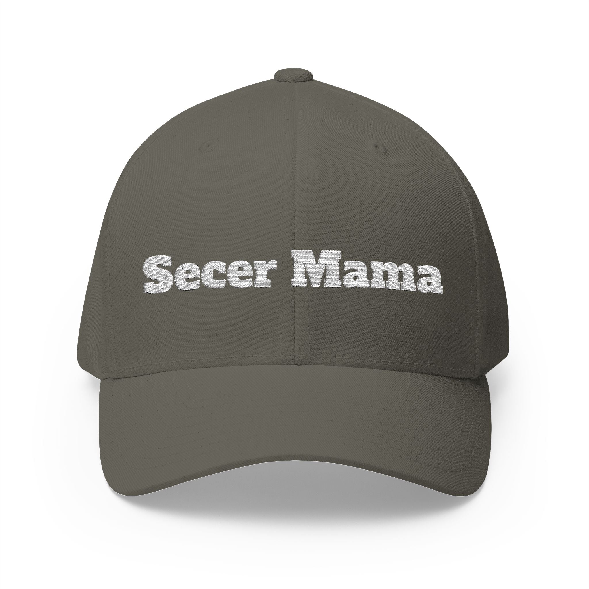 Embroidered "Secer Mama" Closed-Back Cap — Balkan Haus Mom Hat