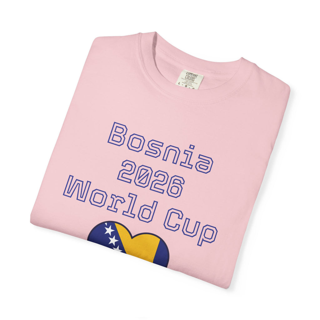 Bosnia 2026 World Cup T-Shirt — Heart Flag Soccer Fan Tee