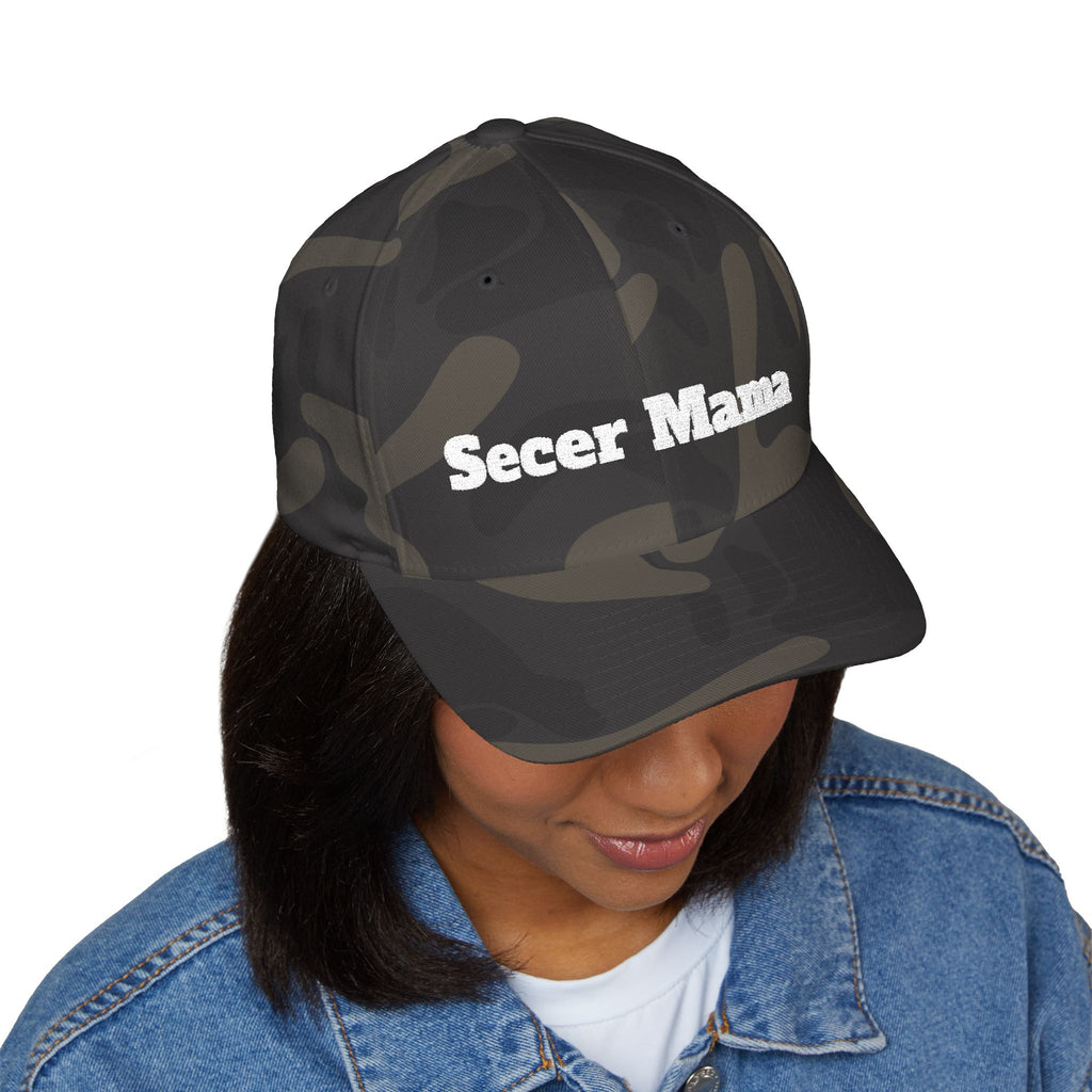 Embroidered "Secer Mama" Closed-Back Cap — Balkan Haus Mom Hat