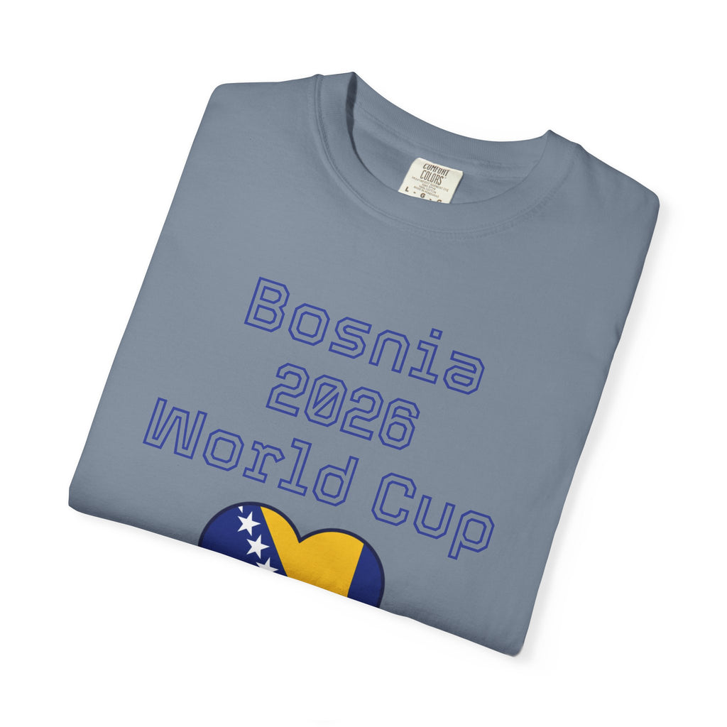 Bosnia 2026 World Cup T-Shirt — Heart Flag Soccer Fan Tee