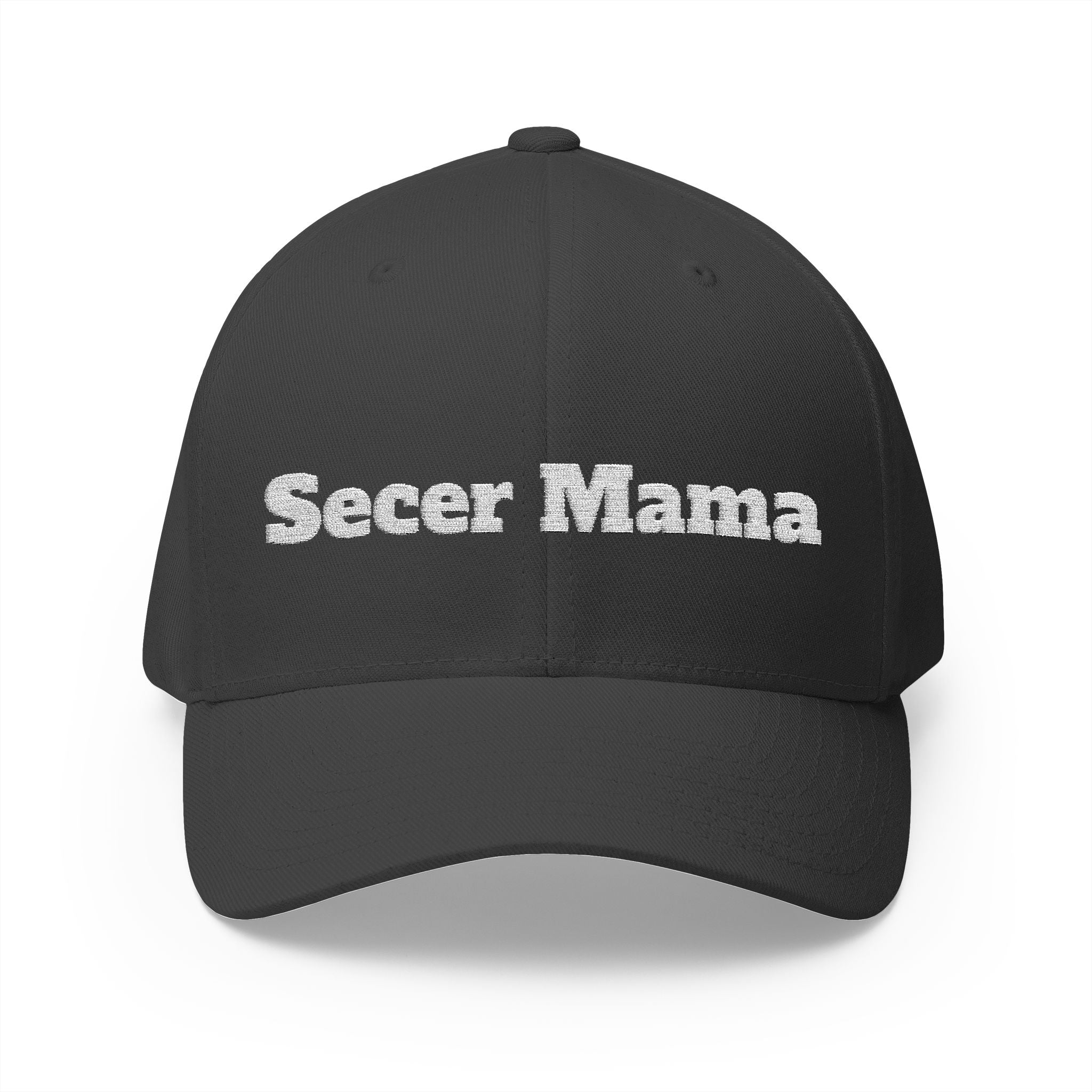 Embroidered "Secer Mama" Closed-Back Cap — Balkan Haus Mom Hat