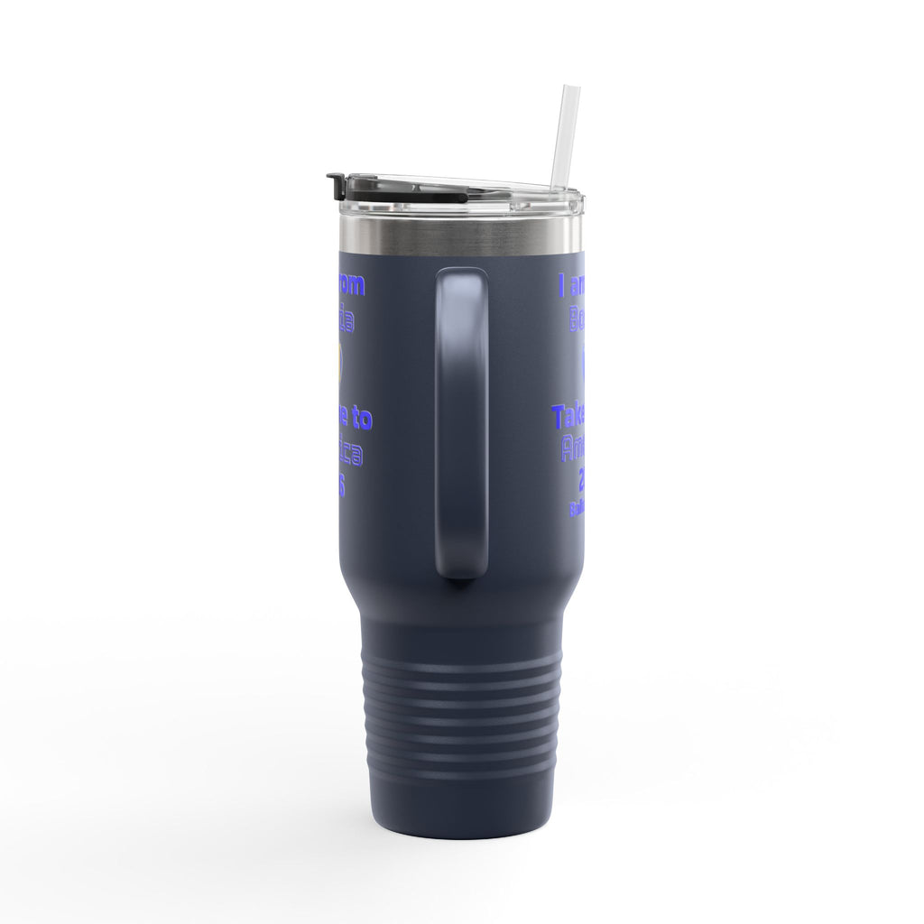 Bosnia World Cup 40oz Insulated Travel Mug - Soccer Fan Tumbler