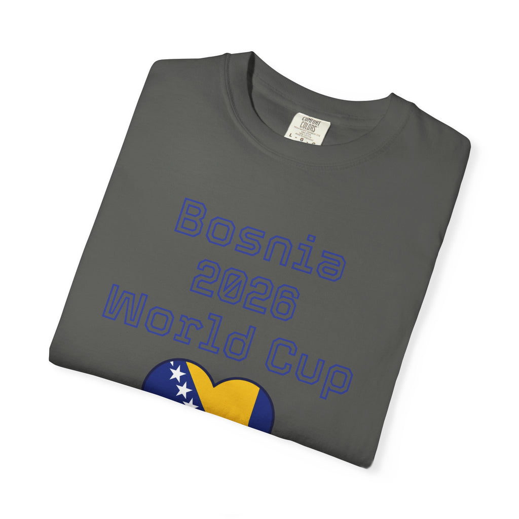 Bosnia 2026 World Cup T-Shirt — Heart Flag Soccer Fan Tee