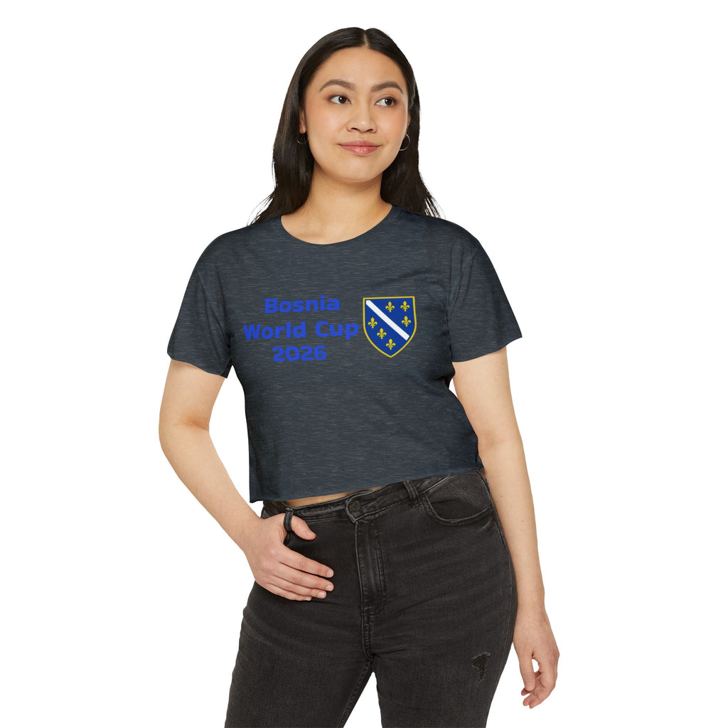 Bosnia World Cup 2026 Crop Top — Balkan Haus Festival Tee