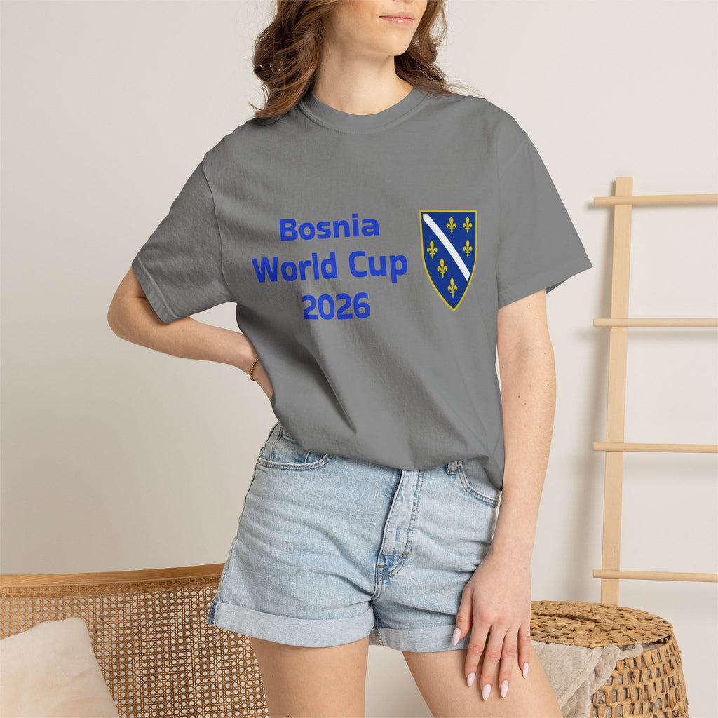 Bosnia World Cup 2026 T-Shirt — Bosnia Crest Soccer Fan Tee