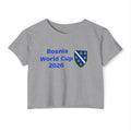 Bosnia World Cup 2026 Crop Top — Balkan Haus Festival Tee