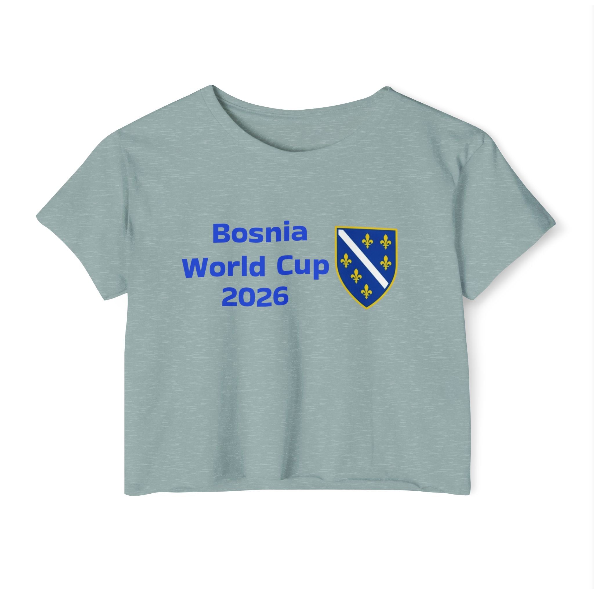 Bosnia World Cup 2026 Crop Top — Balkan Haus Festival Tee