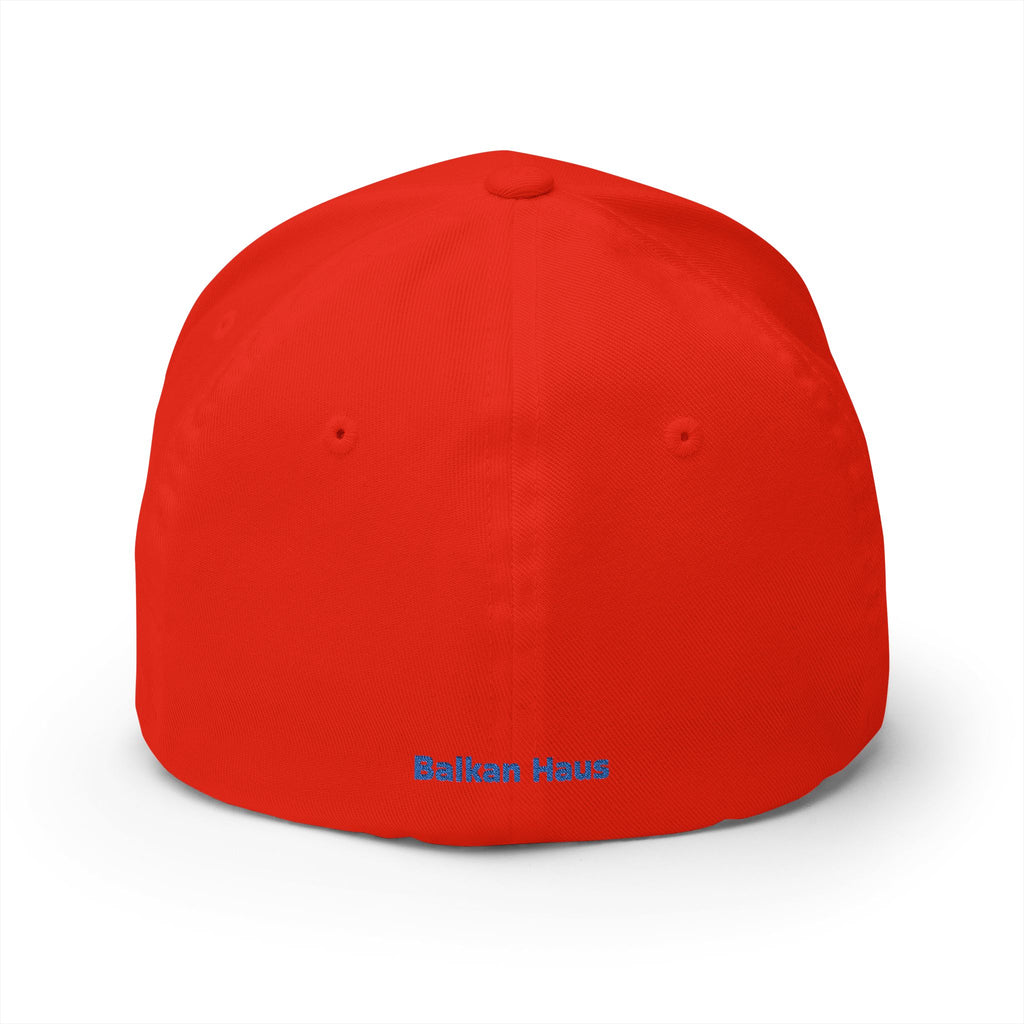 Bosnia Flag Embroidered Cap — Balkan Haus Closed‑Back Baseball Hat