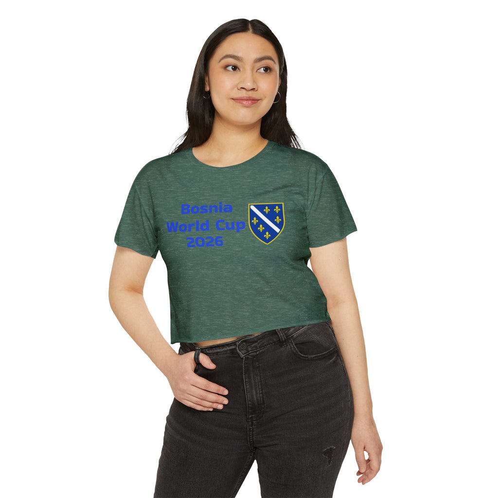 Bosnia World Cup 2026 Crop Top — Balkan Haus Festival Tee