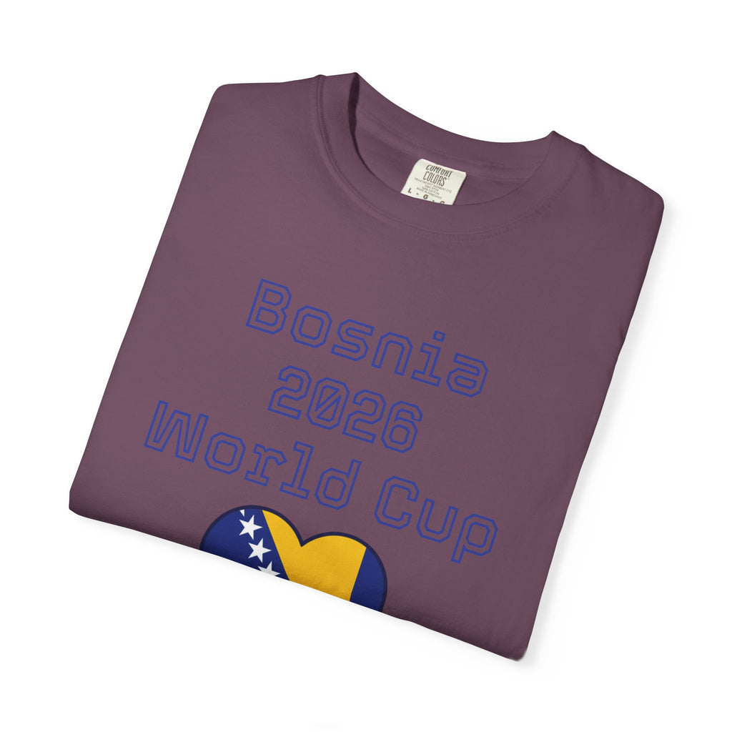 Bosnia 2026 World Cup T-Shirt — Heart Flag Soccer Fan Tee