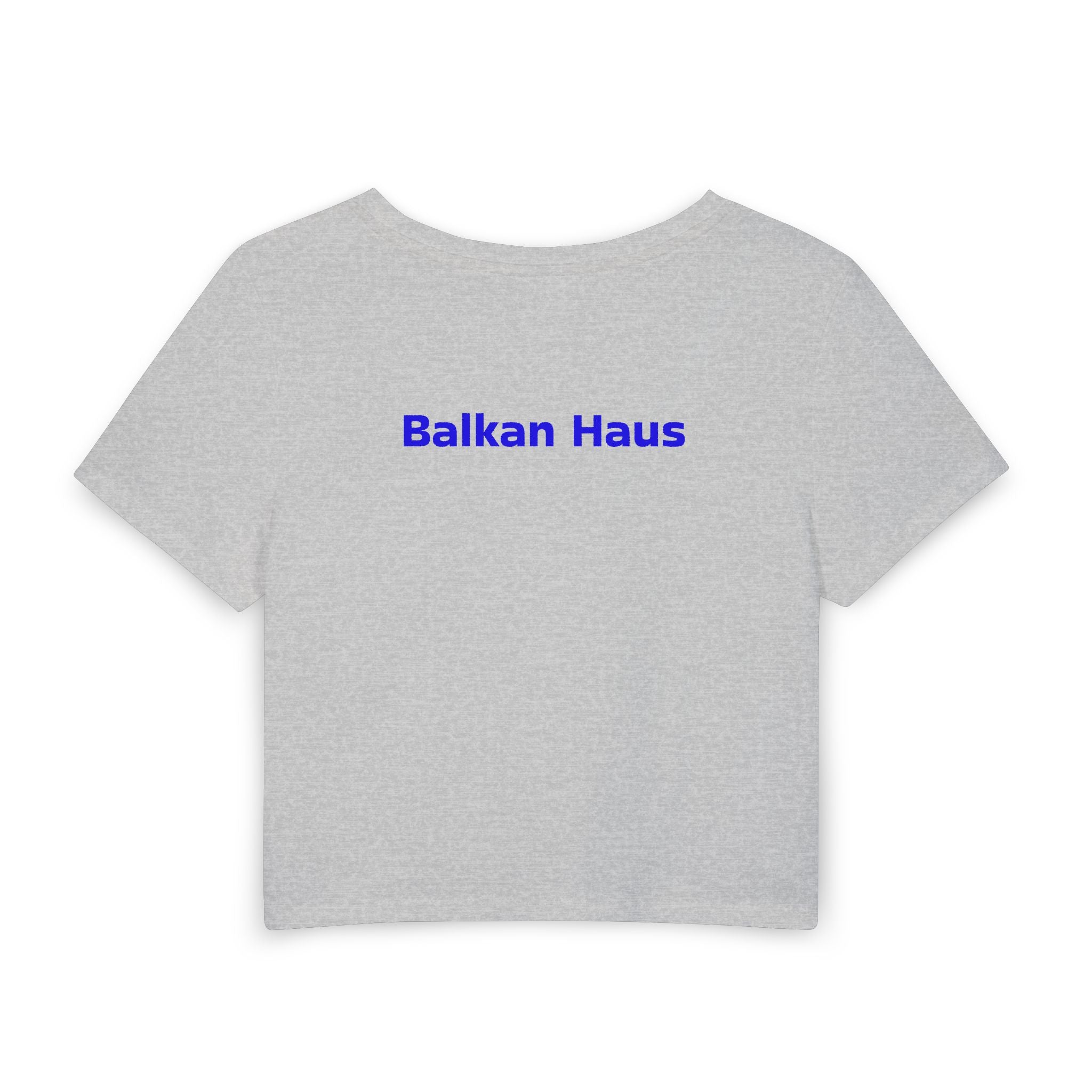 Bosnia World Cup 2026 Women's Baby Tee — Heart Flag Soccer Fan Crop Top