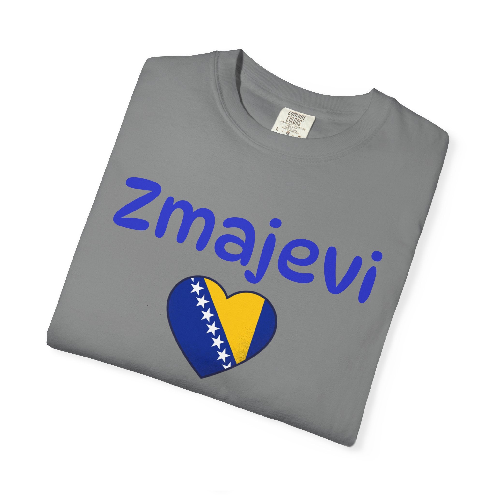 Zmajevi Heart T-Shirt – Bosnian Flag Pride Tee (Balkan Haus)
