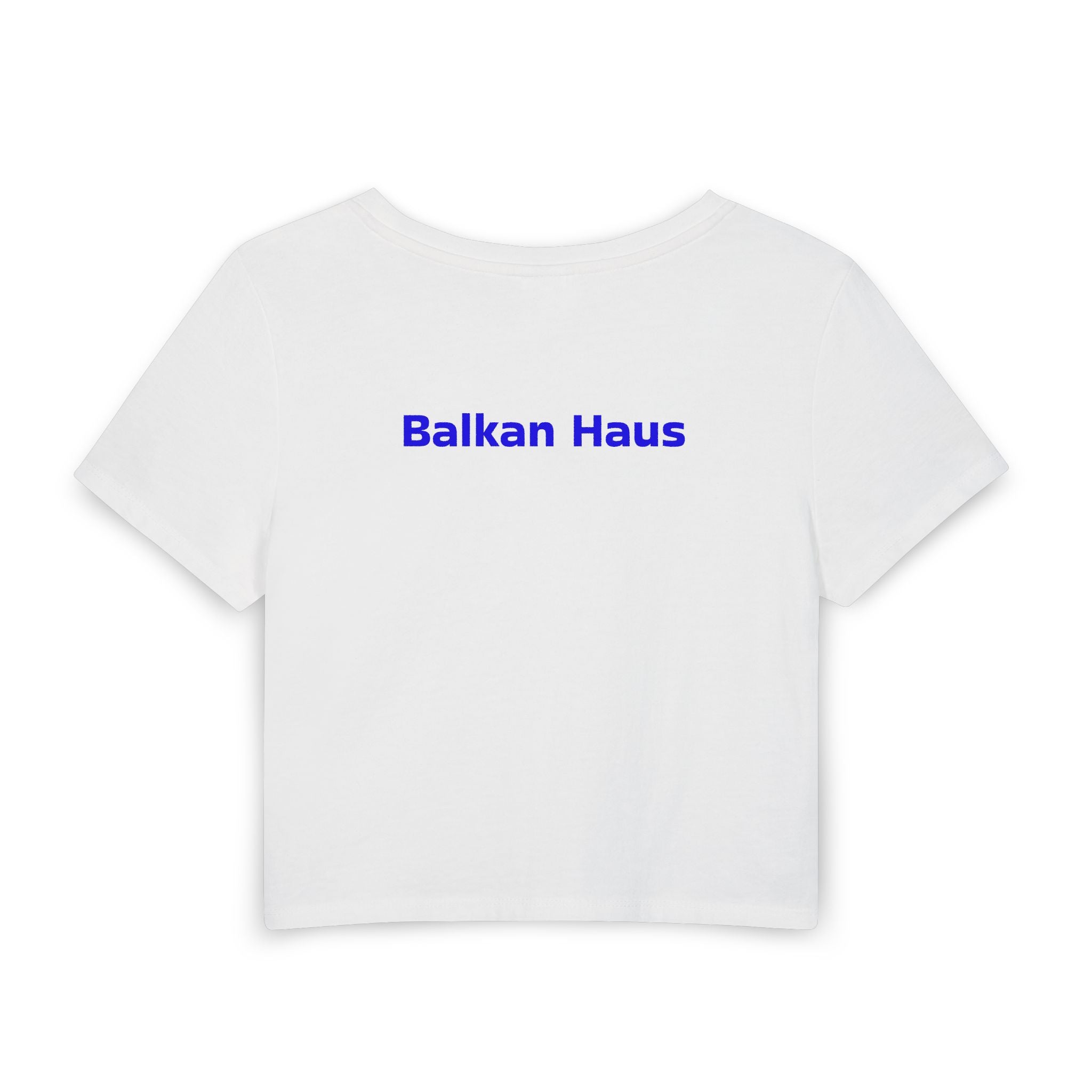 Bosnia World Cup 2026 Women's Baby Tee — Heart Flag Soccer Fan Crop Top