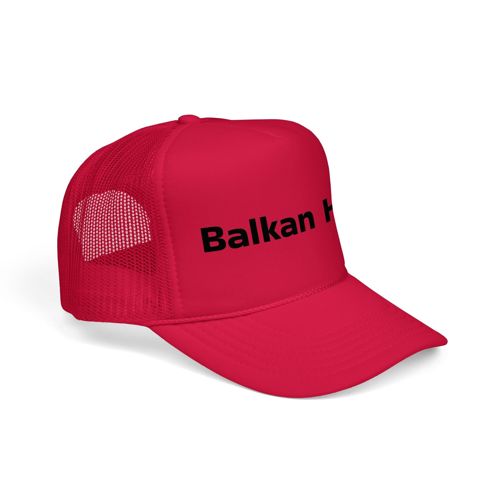 Balkan Haus Foam Trucker Hat — Mesh Back Logo Cap