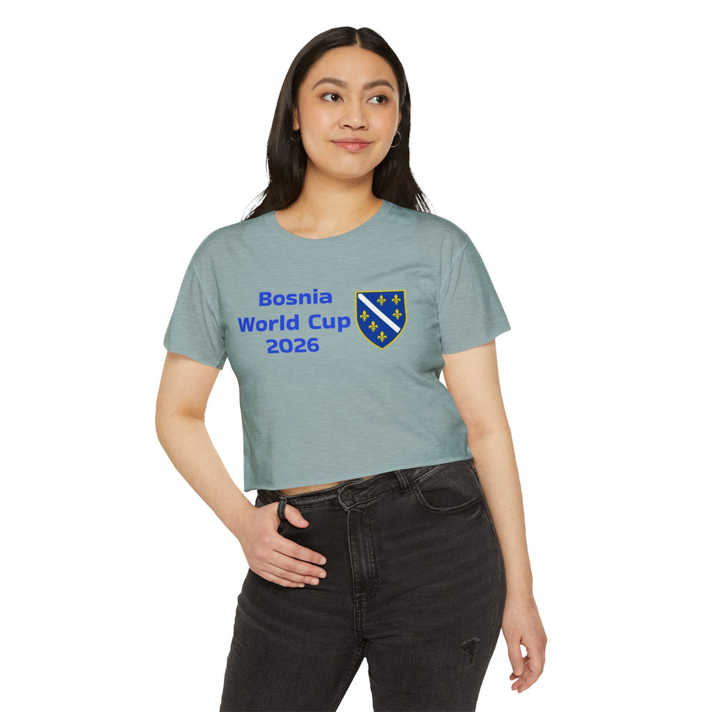 Bosnia World Cup 2026 Crop Top — Balkan Haus Festival Tee