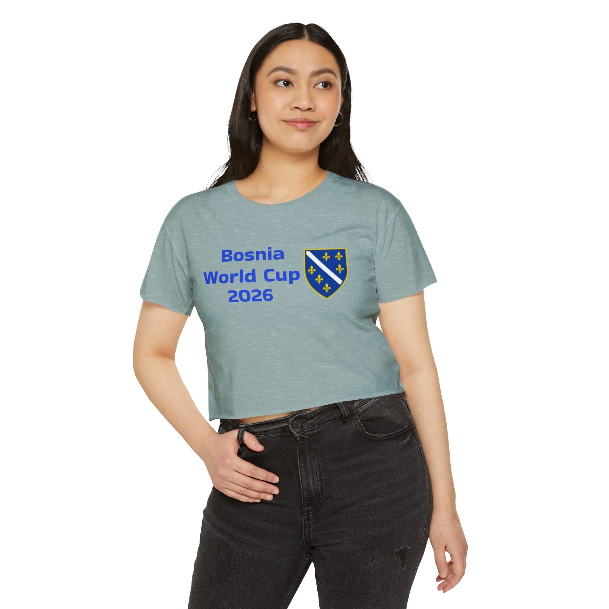 Bosnia World Cup 2026 Crop Top — Balkan Haus Festival Tee
