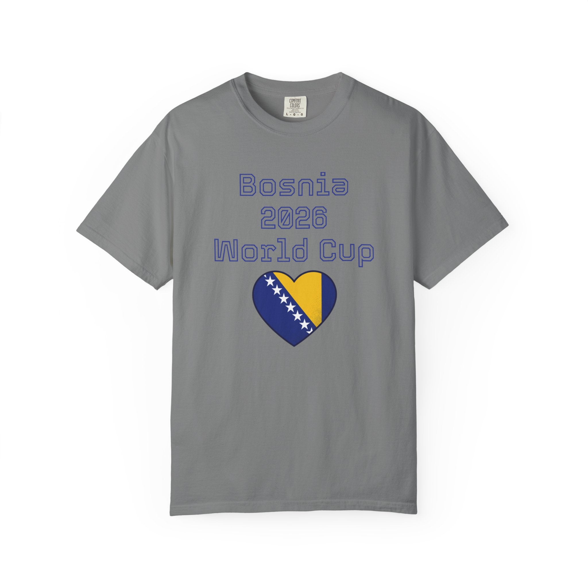 Bosnia 2026 World Cup T-Shirt — Heart Flag Soccer Fan Tee