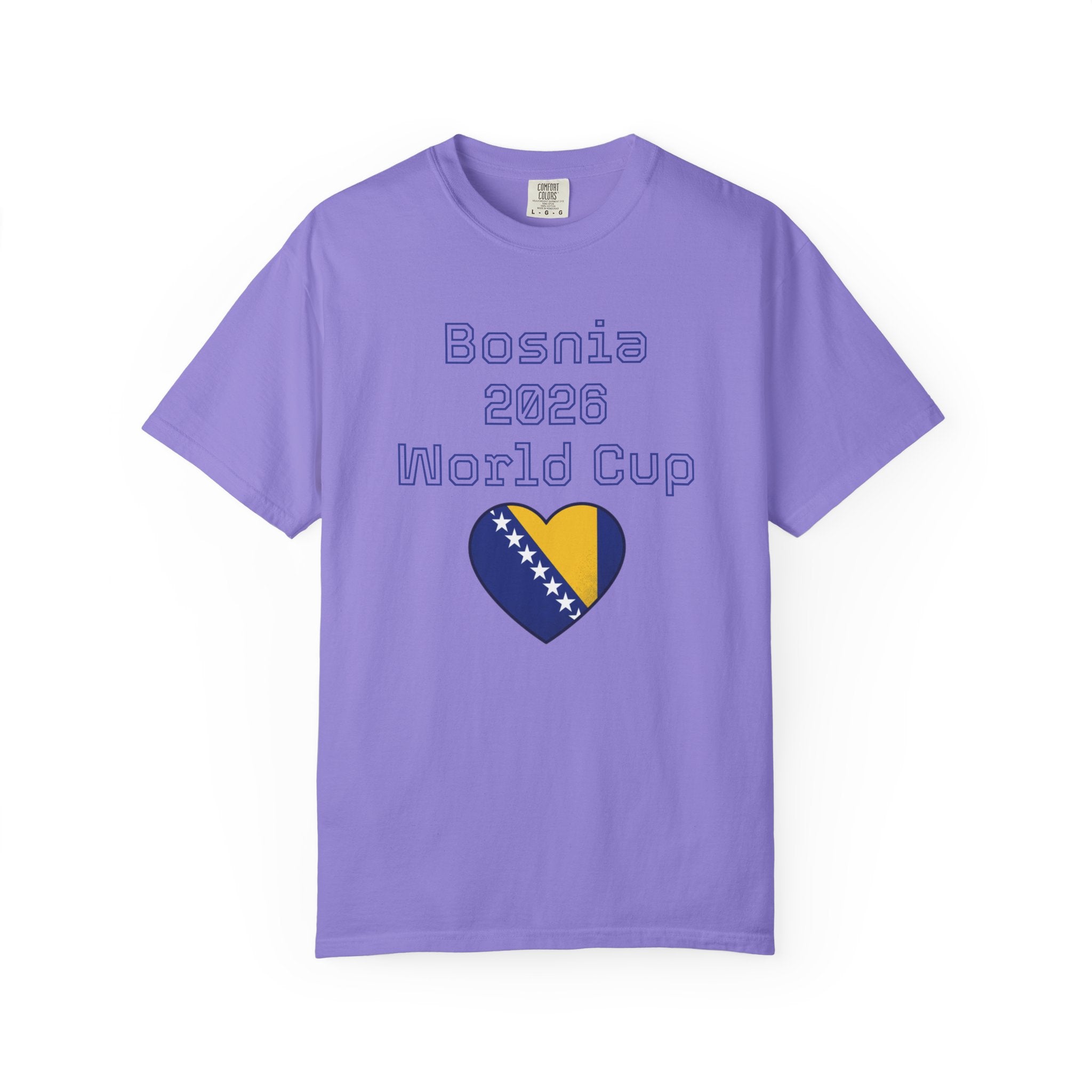 Bosnia 2026 World Cup T-Shirt — Heart Flag Soccer Fan Tee