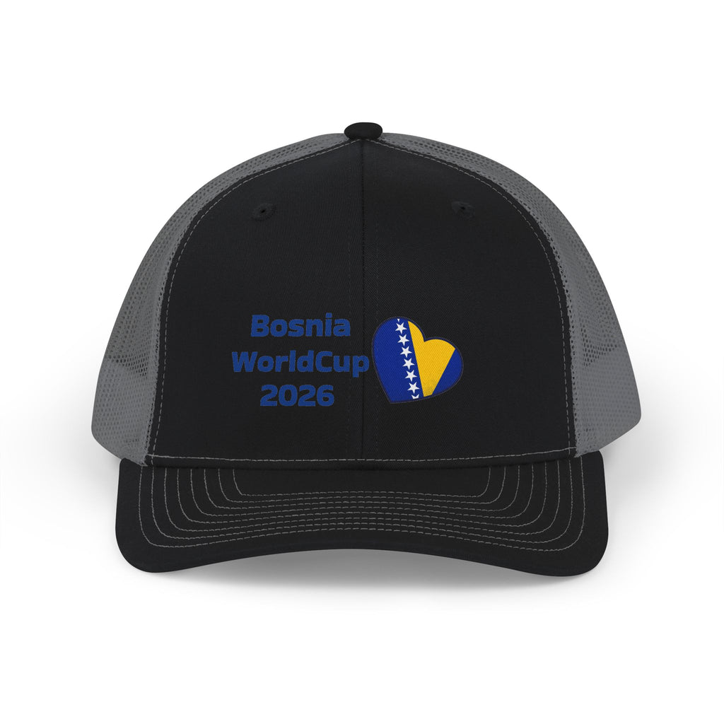 Bosnia World Cup Snapback Trucker Cap — 2026 Football Fan Mesh Hat