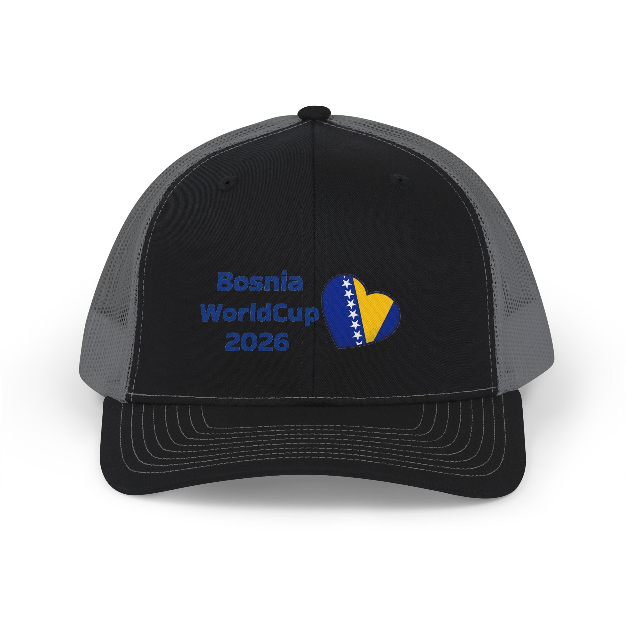 Bosnia World Cup Snapback Trucker Cap — 2026 Football Fan Mesh Hat