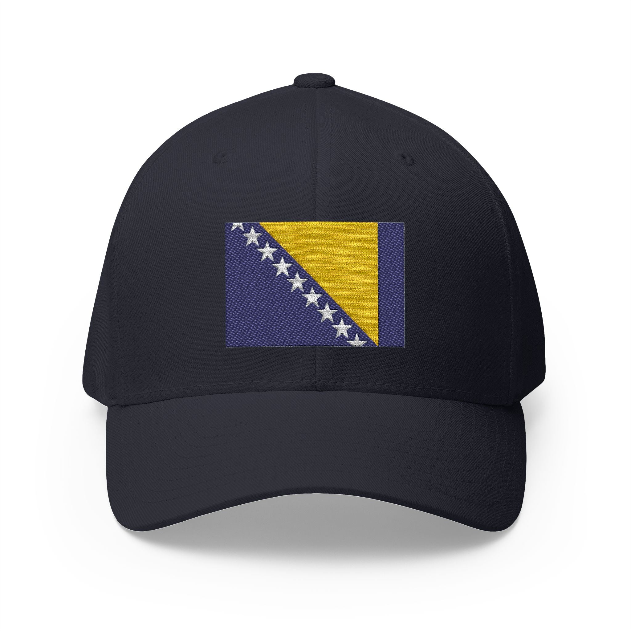 Bosnia Flag Embroidered Cap — Balkan Haus Closed‑Back Baseball Hat