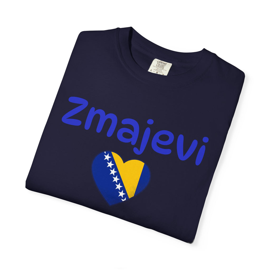 Zmajevi Heart T-Shirt – Bosnian Flag Pride Tee (Balkan Haus)