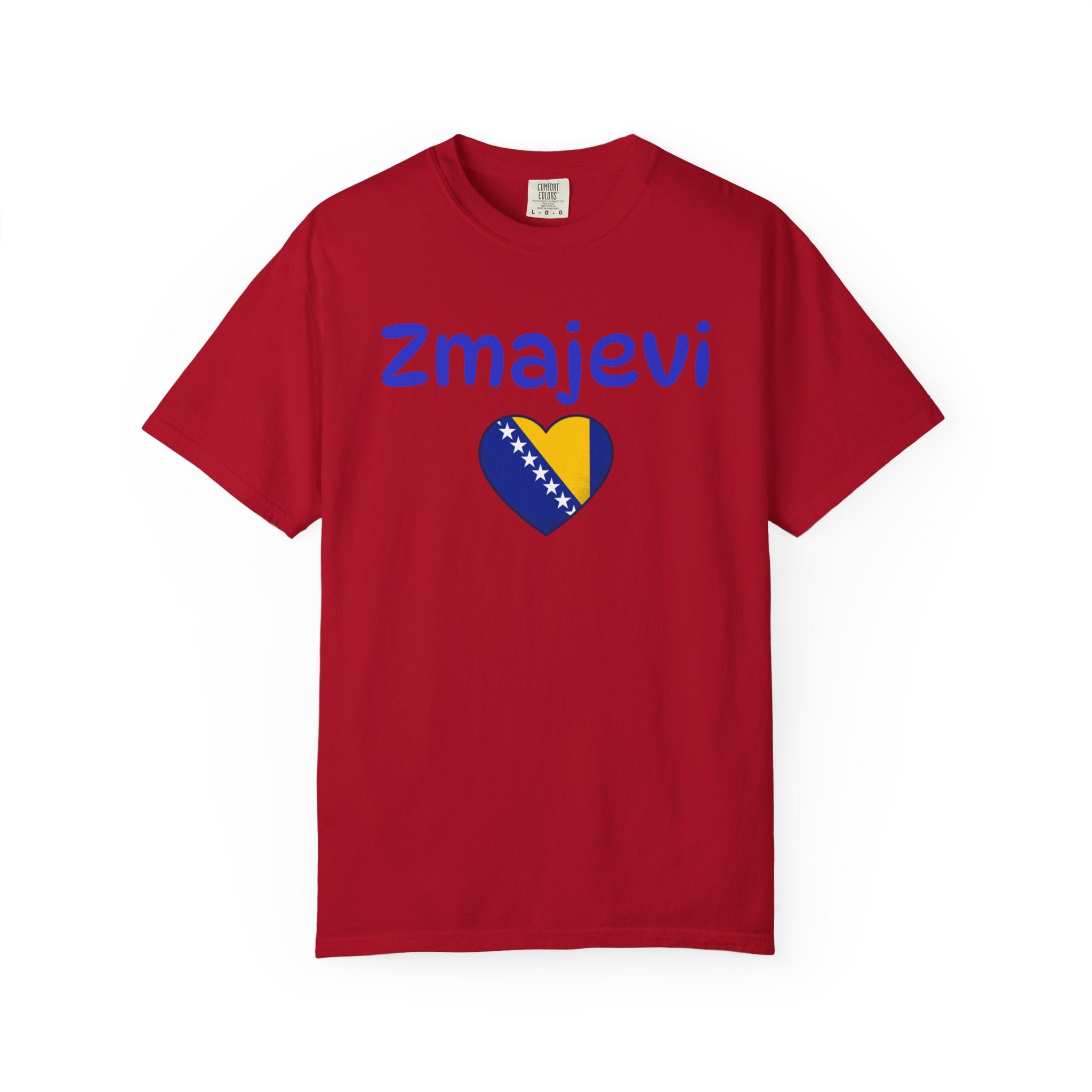 Zmajevi Heart T-Shirt – Bosnian Flag Pride Tee (Balkan Haus)