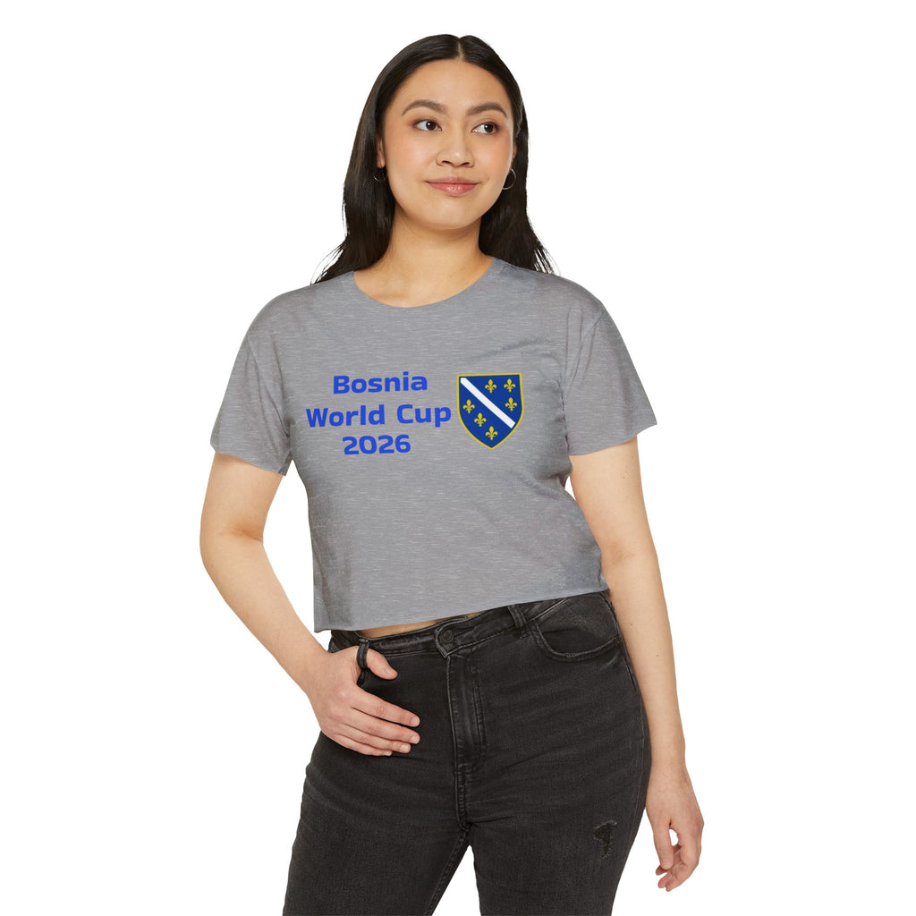 Bosnia World Cup 2026 Crop Top — Balkan Haus Festival Tee