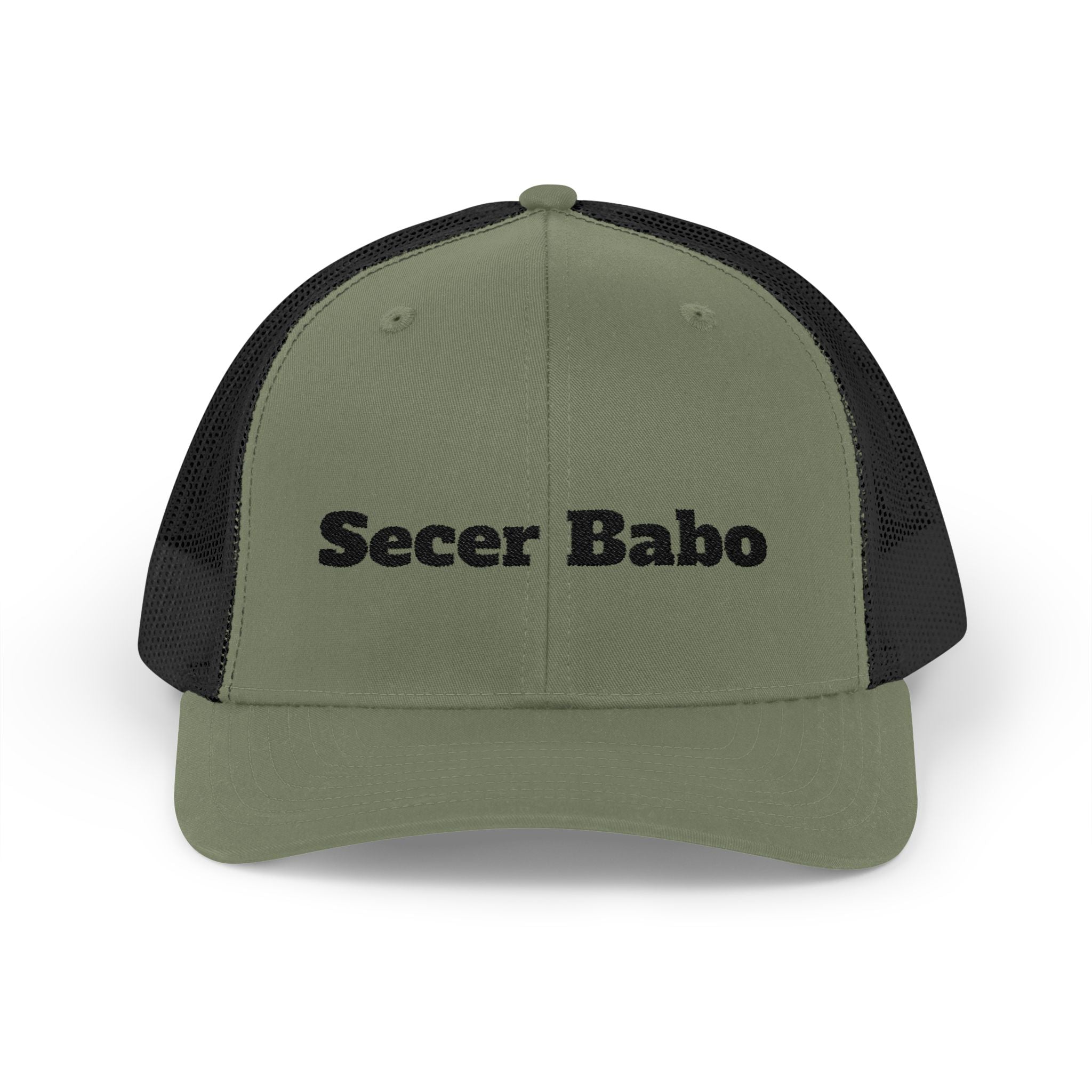 Secer Babo Trucker Cap — Embroidered Funny Phrase Snapback Hat