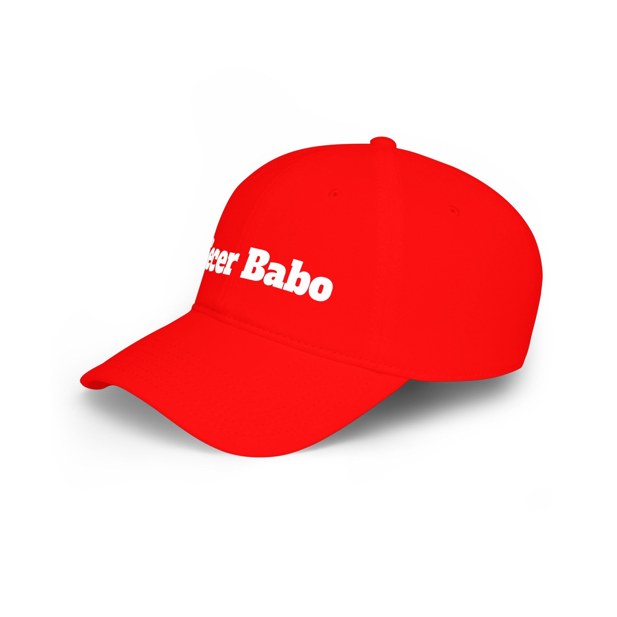 Secer Babo Embroidered Baseball Cap — Low Profile Red Hat
