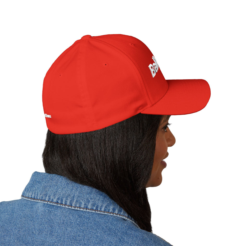 Balkan Haus Embroidered Cap — Minimal White Structured Hat